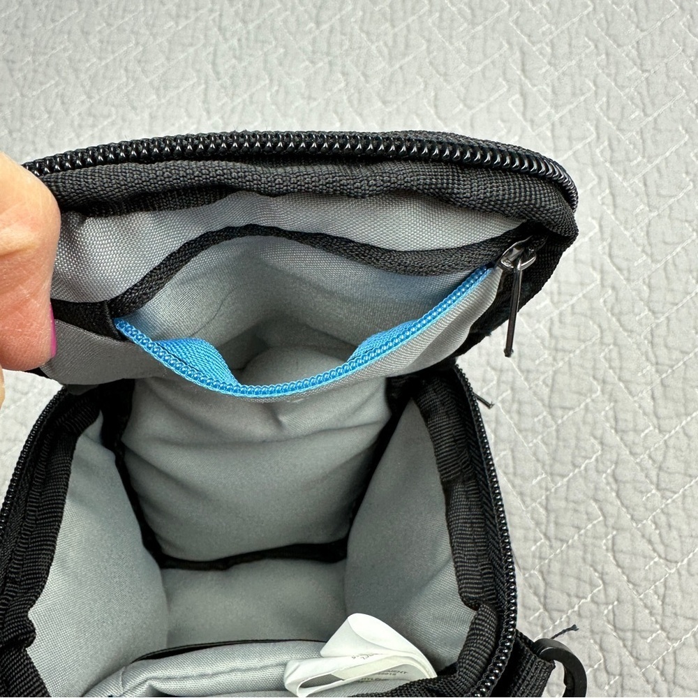 Small Padded Storage Bag 5x5x3" | Camera Case | Case Logic | Black | Crossbody - Picture 5 of 11
